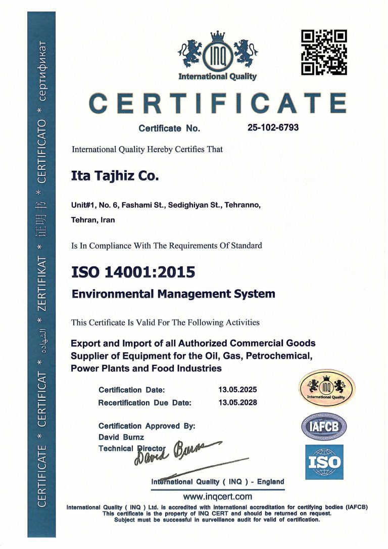 ISO 14001:2015 ITATAJHIZ